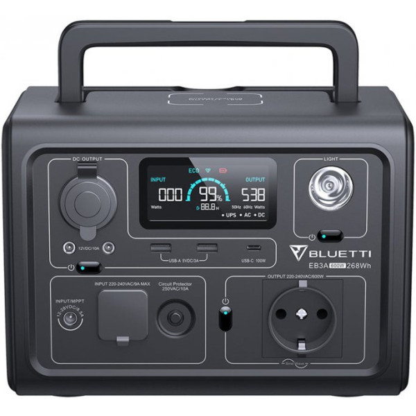 Зарядная станция Bluetti EB3A 268Wh/600W (PB930784)