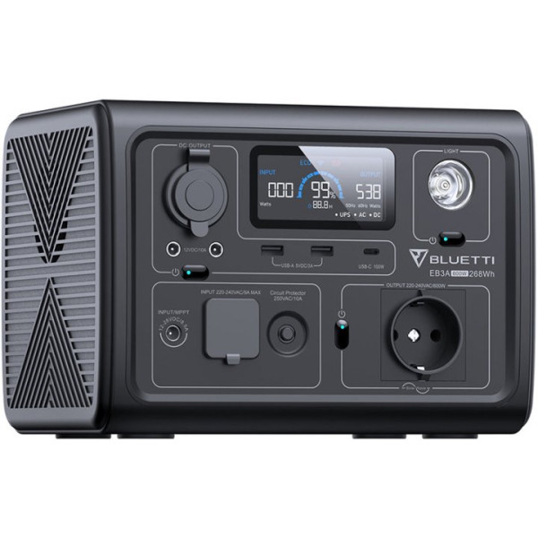 Зарядная станция Bluetti EB3A 268Wh/600W (PB930784)