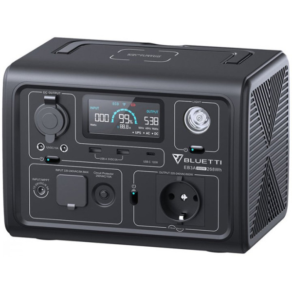 Зарядная станция Bluetti EB3A 268Wh/600W (PB930784)