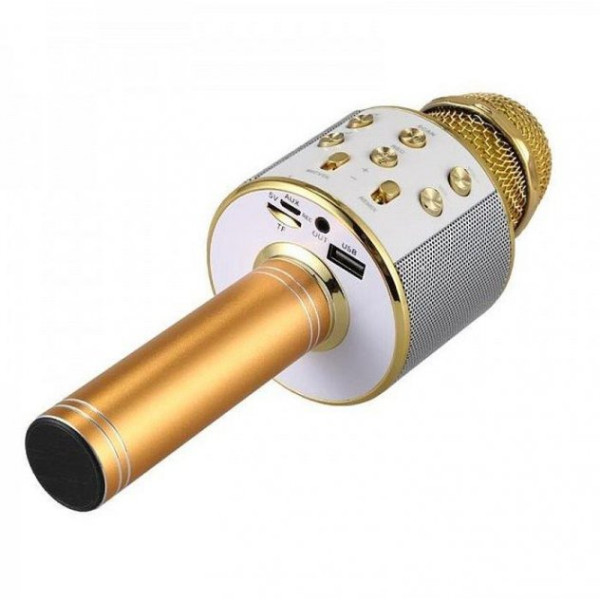 Бездротовий мікрофон караоке Wster Ws-858 gold