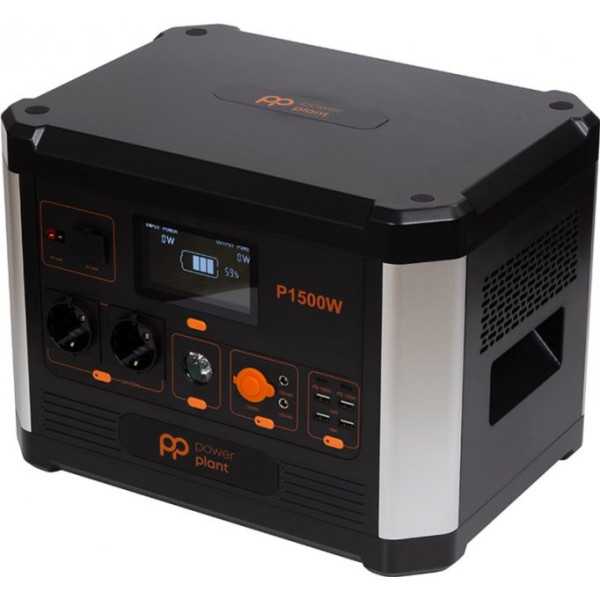 Зарядная станция PowerPlant P1500W 1536Wh, 426667mAh, 1500W (PB930739)
