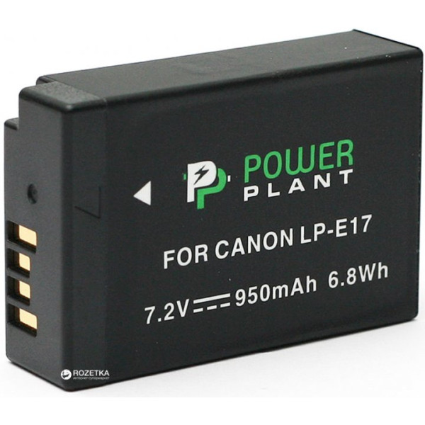 Акумулятор PowerPlant для Canon LP-E17 7,2 В, 950 мАч, літій-іон (DV00DV1410)