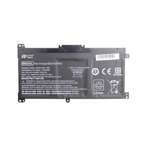 Акумулятор PowerPlant для ноутбуків HP Pavilion X360 14-BA (BK03XL, HSTNN-LB7S) 11,55V 3400 мА·ч