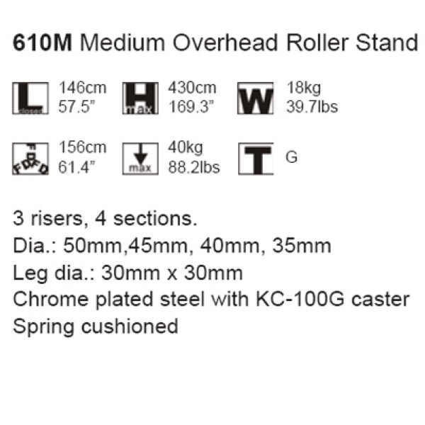 Стойка Kupo Medium Overhead Roller Stand (610M)