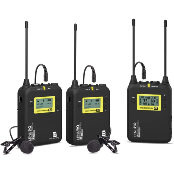 LENSGO LWM-328C беспроводная микрофонная аудиосистема 2х1