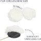 Меховые ветрозащитные кружки для петличного микрофона URSA Straps Fur Circles, 100 шт., белые (U-FC-100-WHT)