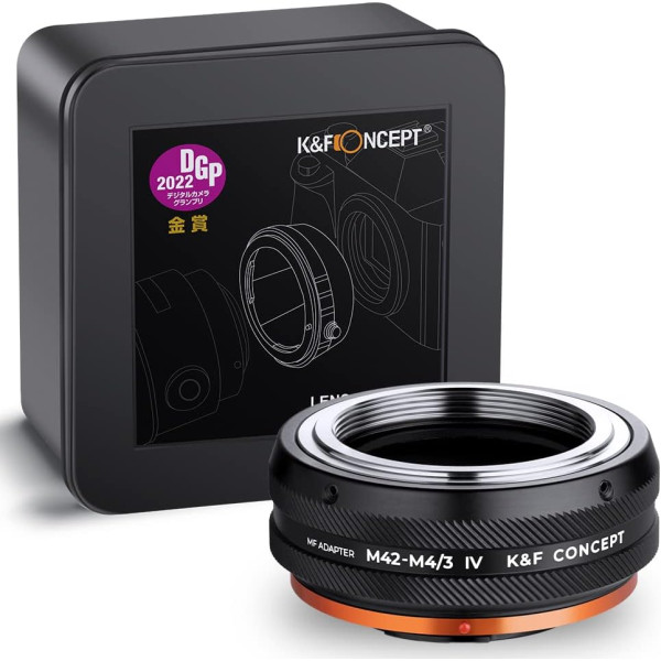 Адаптер K&F Concept для крепления объектива M42 к камере с креплением M4/3, M42-M4/3 IV PRO (KF06.504)