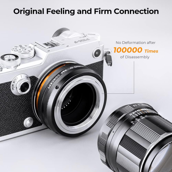 Адаптер K&F Concept для крепления объектива M42 к камере с креплением M4/3, M42-M4/3 IV PRO (KF06.504)
