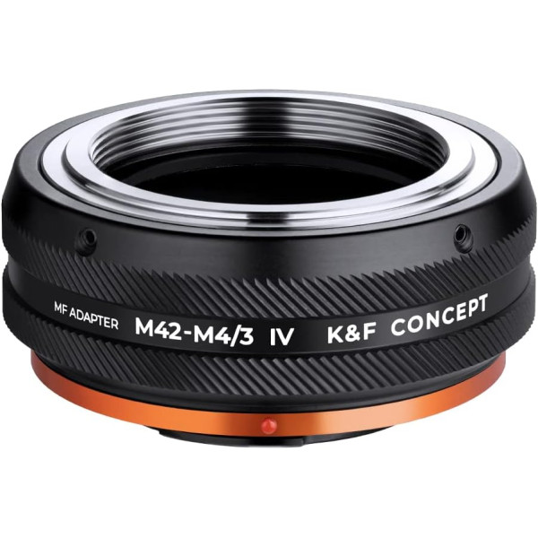 Адаптер K&F Concept для крепления объектива M42 к камере с креплением M4/3, M42-M4/3 IV PRO (KF06.504)