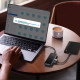USB-хаб Baseus AcmeJoy 5-портовий адаптер USB-C HUB (Type-C до USB3.0*2+USB2.0*1+Type-C PD та дані *1+RJ45*1) темно-сірий