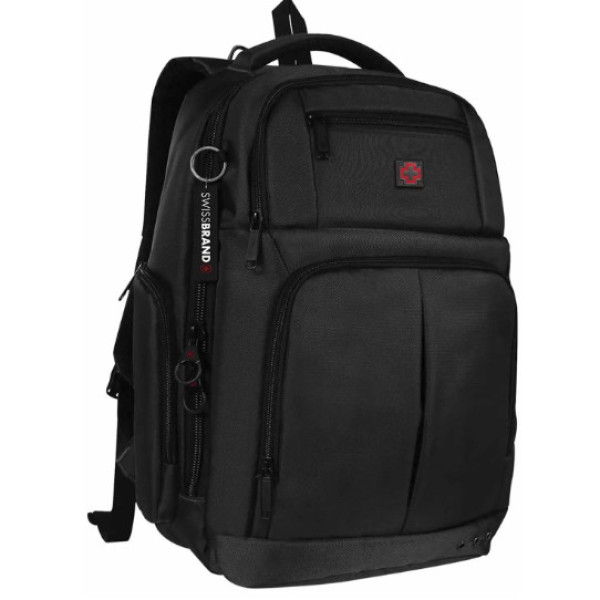Міський рюкзак Swissbrand Wambley 19 чорний (SWB_S19BEWEM001U)