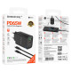 Сетевое зарядное устройство с кабелем BOROFONE BA87A Flare star PD65W+QC3.0 charger set(C to C) Black