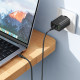 Сетевое зарядное устройство с кабелем BOROFONE BA87A Flare star PD65W+QC3.0 charger set(C to C) Black