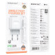 Сетевое зарядное устройство с кабелем BOROFONE BA99A Breeze single port PD20W charger set (C to iP) White