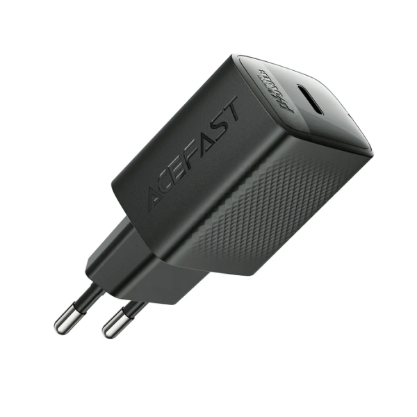 Сетевое зарядное устройство ACEFAST A104 PD25W GaN single USB-C charger Black