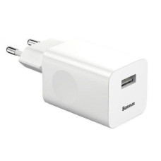 Сетевое зарядное устройство Baseus Home Charger 1USB QC3.0 12V/2A White