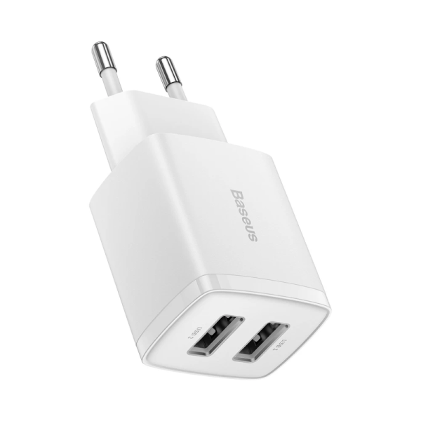 Сетевое зарядное устройство Baseus Compact Charger 2U 10.5W EU White