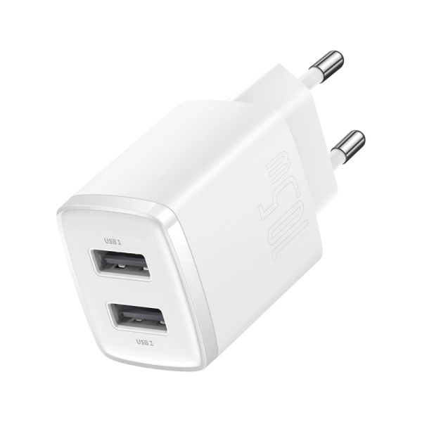 Сетевое зарядное устройство Baseus Compact Charger 2U 10.5W EU White