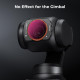 Комплект магнитных светофильтров K&F Concept для DJI Osmo Pocket 3 Creator Combo ND&PL Filters, ND8&L + ND16&PL + ND32&PL + ND64&PL Nano-coated (SKU.2092)