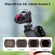Комплект магнитных светофильтров K&F Concept для DJI Osmo Pocket 3 Creator Combo ND&PL Filters, ND8&L + ND16&PL + ND32&PL + ND64&PL Nano-coated (SKU.2092)