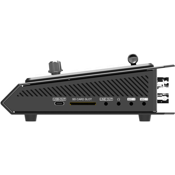 6 канальный мультиформатный видеомикшер 3G-SDI/HDMI, встроенный экран, стриминг RTMP