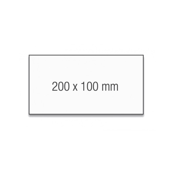 Карточки модерации прямоугольные 200x100 белые Magnetoplan Rectangle White Set (111151500)