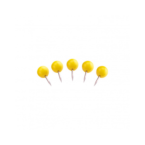 Булавки-бусины 17 желтые Magnetoplan Pins Ball Yellow Set (111165102)