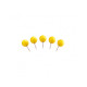 Булавки-бусины 17 желтые Magnetoplan Pins Ball Yellow Set (111165102)