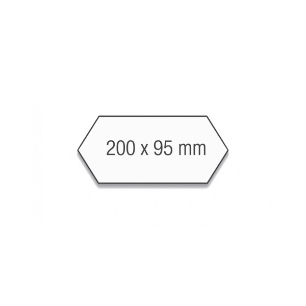 Карточки модерации гексагональные 200x95 разноцветные Magnetoplan Rhombus Assorted Set (112502210)