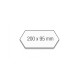 Карточки модерации гексагональные 200x95 разноцветные Magnetoplan Rhombus Assorted Set (112502210)