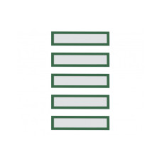 Рамки заголовков магнитные A5/A4 зеленые Magnetofix Frame TOPSIGN Green Set (1131705)