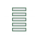 Рамки заголовков магнитные A5/A4 зеленые Magnetofix Frame TOPSIGN Green Set (1131705)