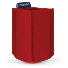 Держатель маркеров магнитный малый из PET-войлока красный Magnetoplan magnetoTray SMALL Red (1227606)