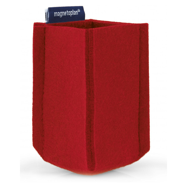 Держатель маркеров магнитный малый из PET-войлока красный Magnetoplan magnetoTray SMALL Red (1227606)