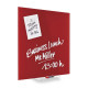 Доска стеклянная магнитно-маркерная 400x400 красная Magnetoplan Glassboard-Red (13401006)
