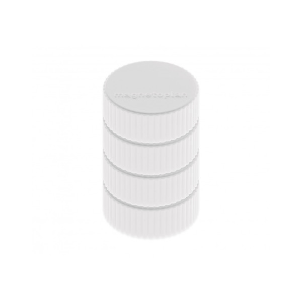 Магниты круглые 34/2 блистер белые Magnetoplan Discofix Magnum White Set (16600400)