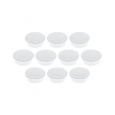 Магниты круглые 40/2.2 белые Magnetoplan Discofix Color White Set (1662000)