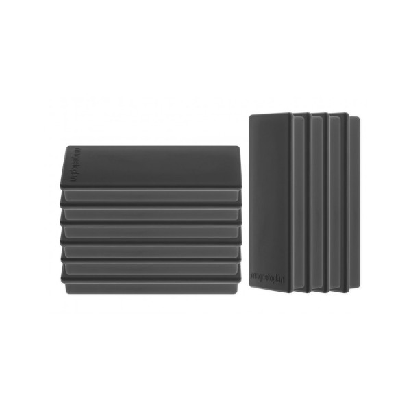 Магниты прямоугольные 55x22/1.3 черные Magnetoplan Rechteck Black Set (1665112)