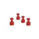 Магниты-гвоздики 11/0.05 красные Magnetoplan Memo-holder Red Set (1666118)