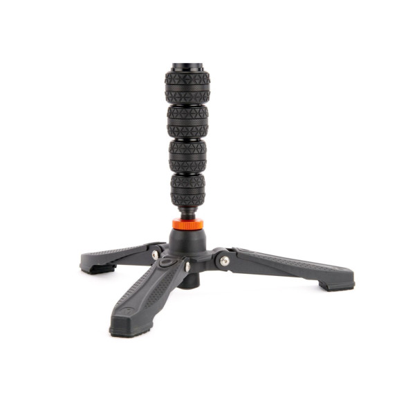 Монопод 3 LEGGED THING Taylor 2.0 Matte Black, Алюмінієвий, 5 секцій, у комплекті з ніжками Docz2 (TAYLORKITDARK2.0)