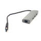 Переходник PowerPlant USB 3.0 3 порта + Gigabit Ethernet