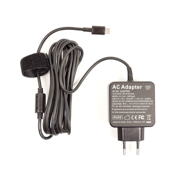 Универсальный блок питания для ноутбуков PowerPlant 220V, 20V 2.25A 45W Type-C