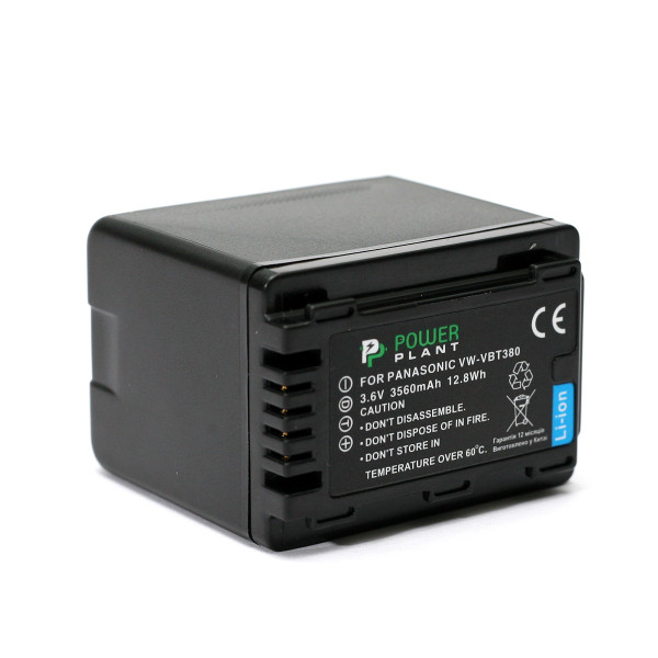 Акумулятор PowerPlant Panasonic VW-VBT380 3560 мАч