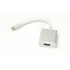 Кабель-переходник PowerPlant HDMI female - USB Type-C, 0.15м