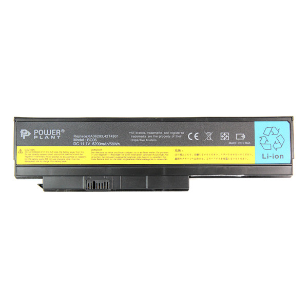 Акумулятор PowerPlant для ноутбуків IBM/LENOVO ThinkPad X230 (0A36281) 11,1 В 5200 мАч