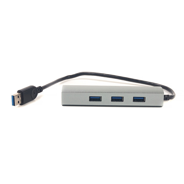 Переходник PowerPlant USB 3.0 3 порта + Gigabit Ethernet