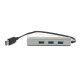 Переходник PowerPlant USB 3.0 3 порта + Gigabit Ethernet