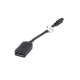 Кабель-переходник PowerPlant міні DisplayPort (Thunderbolt) M — DisplayPort F, 0.2 м