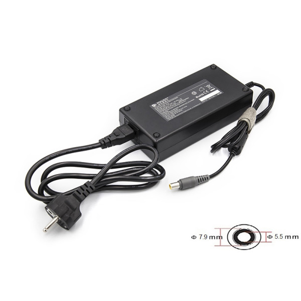 Блок питания для ноутбуков PowerPlant IBM/LENOVO 220V, 170W 20V 8.5A (7.9*5.5)