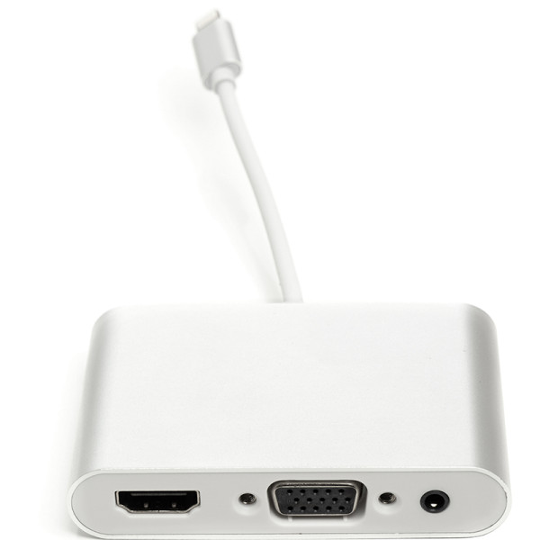 Адаптер PowerPlant Lightning (M) – HDMI, VGA, 3,5 мм (F)
